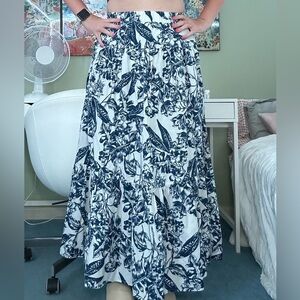 Abercrombie Linen Maxi Skirt